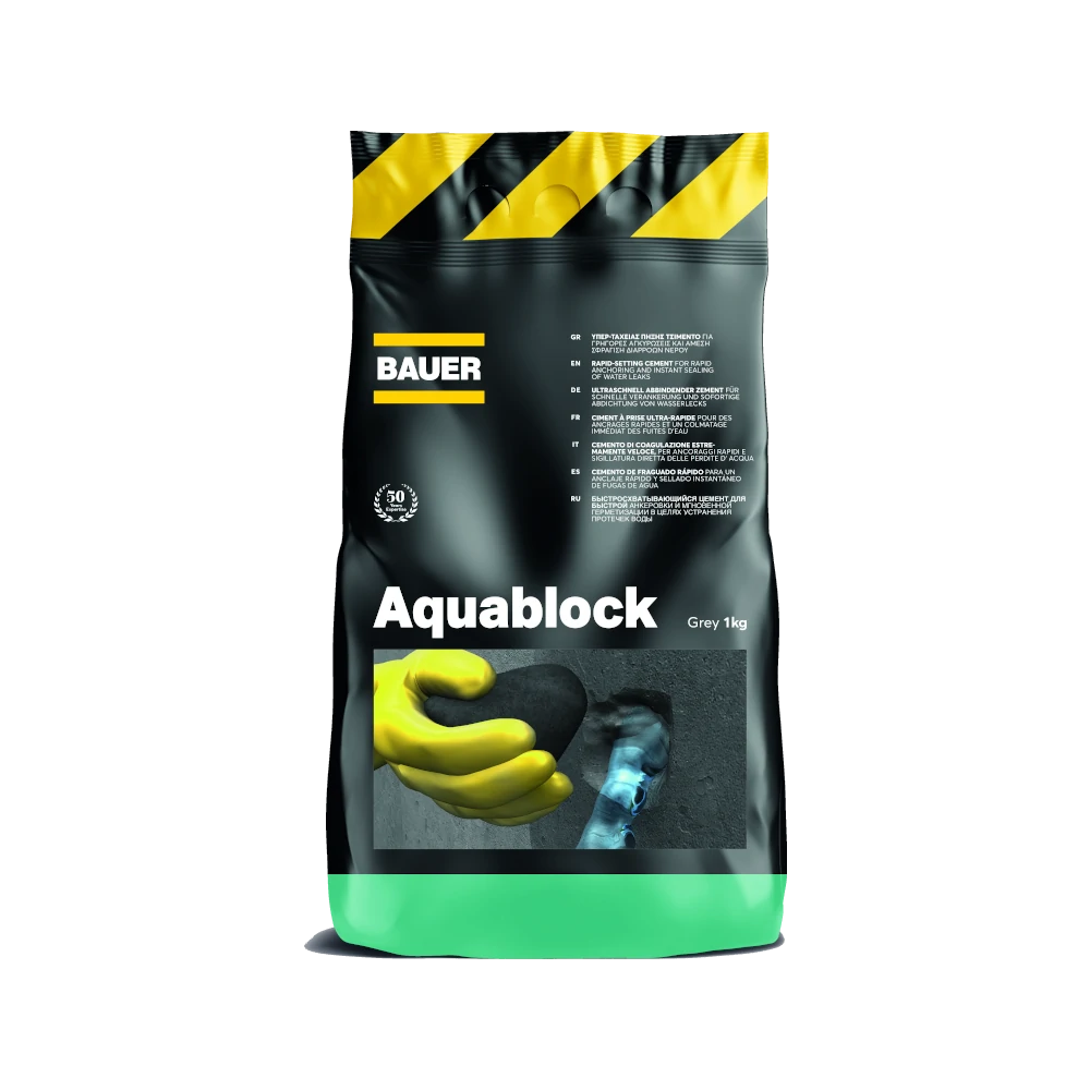 80 118 bauer aquablock sfragistiko diarown 1kg mkm domisi BAUER Aquablock Σφράγιση Διαρροών Νερού