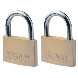 MASTERLOCK Magnum Σετ 2 Λουκέτα Μπρούτζινα 40mm