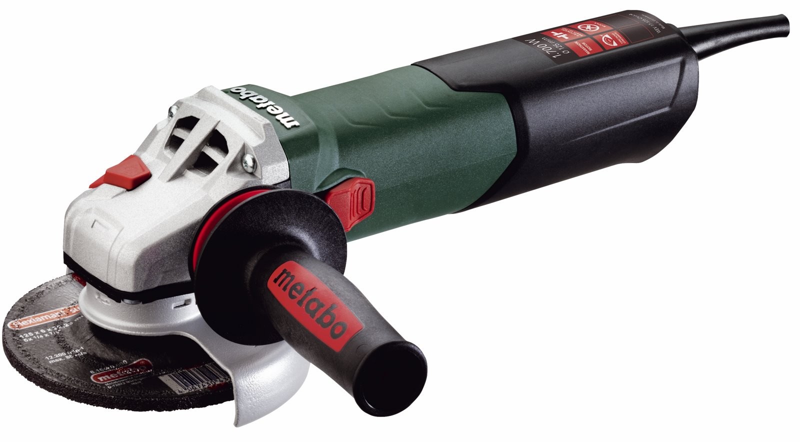600516000-2 METABO 1700W Ρυθμιζόμενος Γωνιακός Τροχός Ø 125 mm WEV 17-125 QUICK