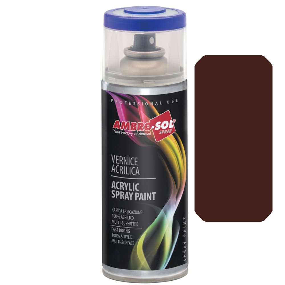 711005 AMBRO-SOL RAL 8017 Σπρέι Γενικής Χρήσης Σοκολατί Ματ 400ml