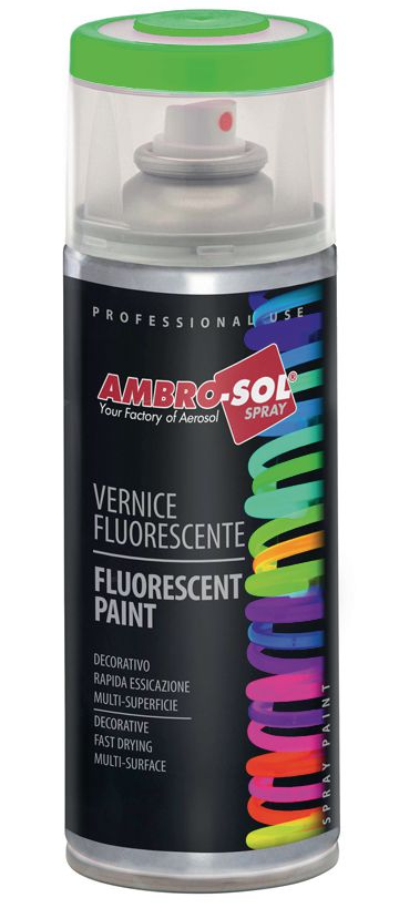 711023 AMBRO-SOL Σπρέι Φθορίζον Πράσινο 400ml