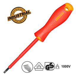 INGCO Κατσαβίδι Ηλεκτρολόγου VDE Ίσιο SL6.5x150mm