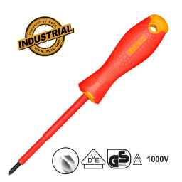 INGCO Κατσαβίδι Ηλεκτρολόγου VDE Σταυρού PH1x80mm