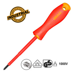 INGCO Κατσαβίδι Ηλεκτρολόγου VDE Σταυρού PZ2x100mm INGCO Κατσαβίδι Ηλεκτρολόγου VDE Σταυρού PZ2x100mm