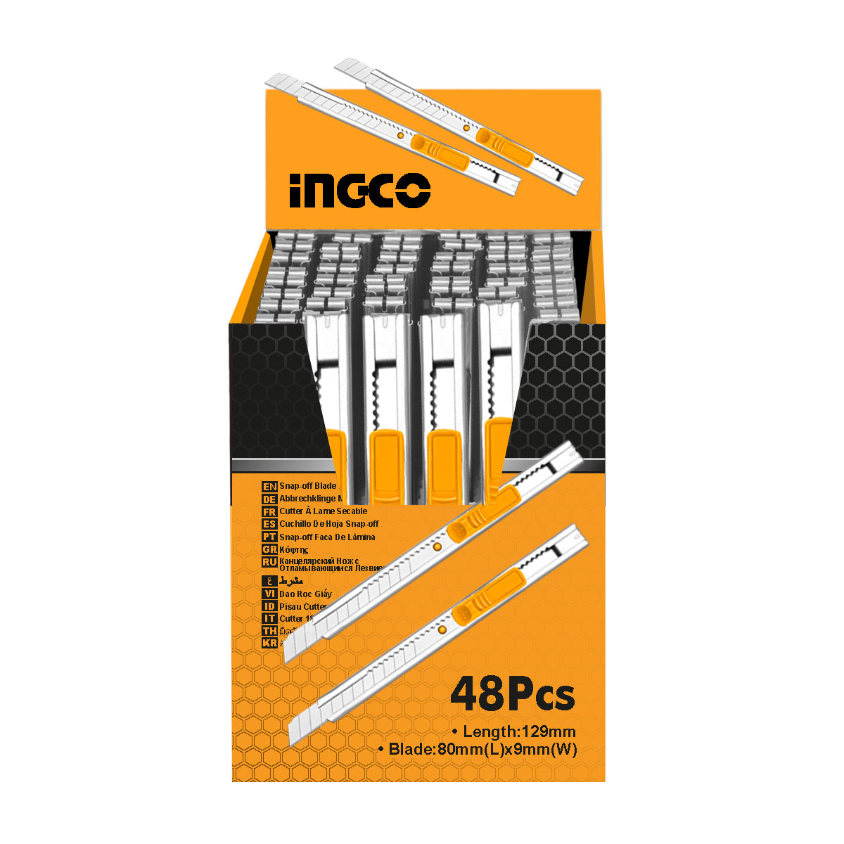 Φαλτσέτα Μεταλλική Inox Μίνι INGCO Φαλτσέτα Μεταλλική Inox Μίνι με Λάμα 9x80mm