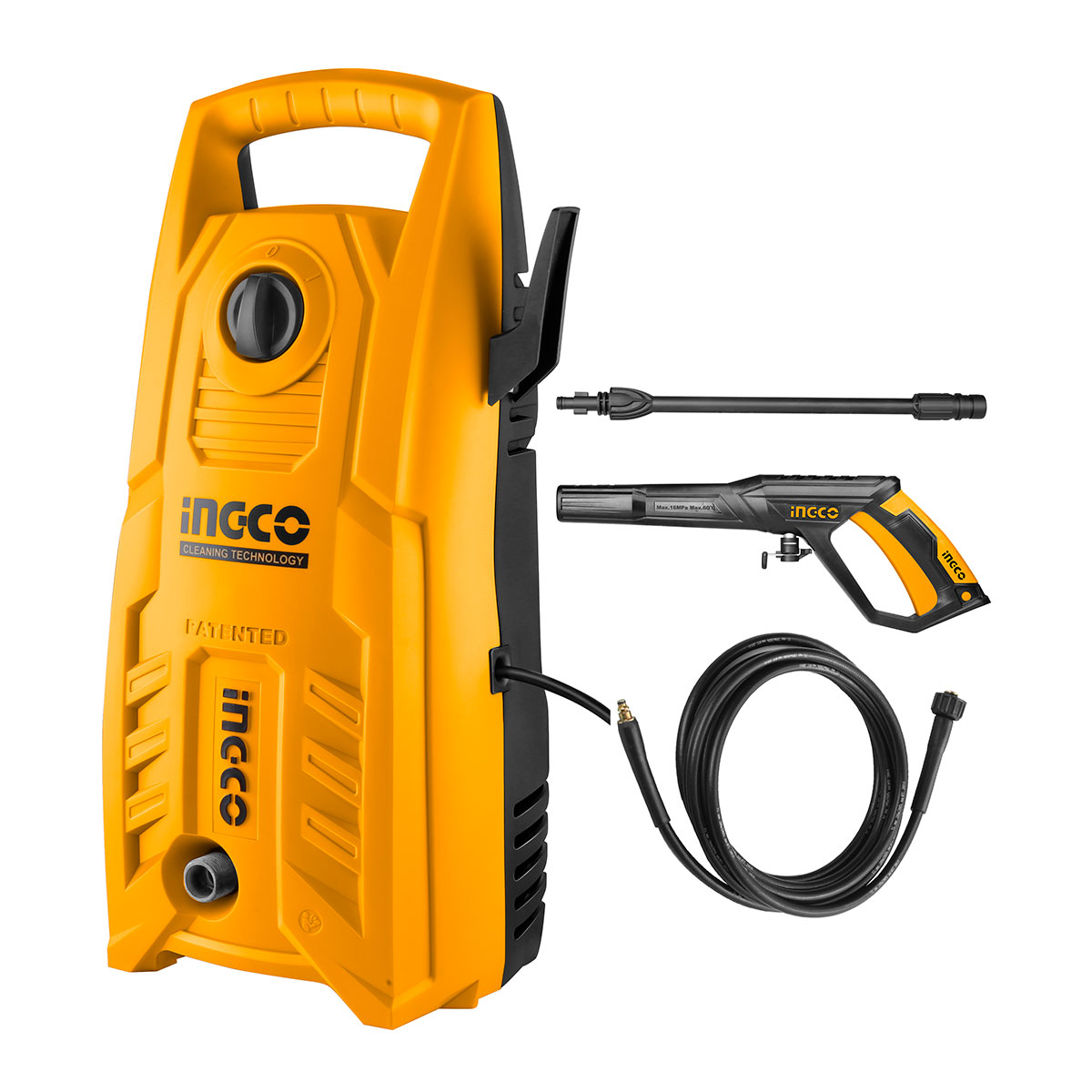Πλυστικό Μηχάνημα Υψηλής Πίεσης 1400W INGCO Πλυστικό Μηχάνημα Υψηλής Πίεσης 1400W 130bar
