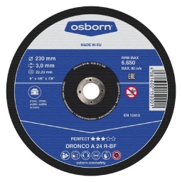 OSBORN (DRONCO) A 24 R-BF Δίσκος Κοπής Μετάλλου 115x3mm OSBORN (DRONCO) A 24 R-BF Δίσκος Κοπής Μετάλλου 115x3mm