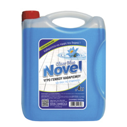NOVEL Υγρό Γενικού Καθαρισμού Clear Blue 4L NOVEL Υγρό Γενικού Καθαρισμού Clear Blue 4L