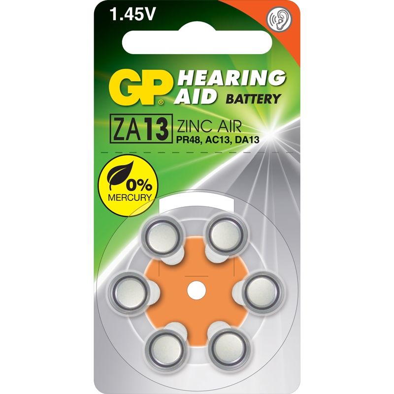 gp hearind aid2 GP Μπαταρίες Βαρηκοΐας ZA13 230mAh