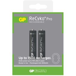 GP ReCyko+ Pro Μπαταρίες Επαναφορτιζόμενες AAA 850mAh NiMH GP ReCyko+ Pro Μπαταρίες Επαναφορτιζόμενες AAA 850mAh NiMH