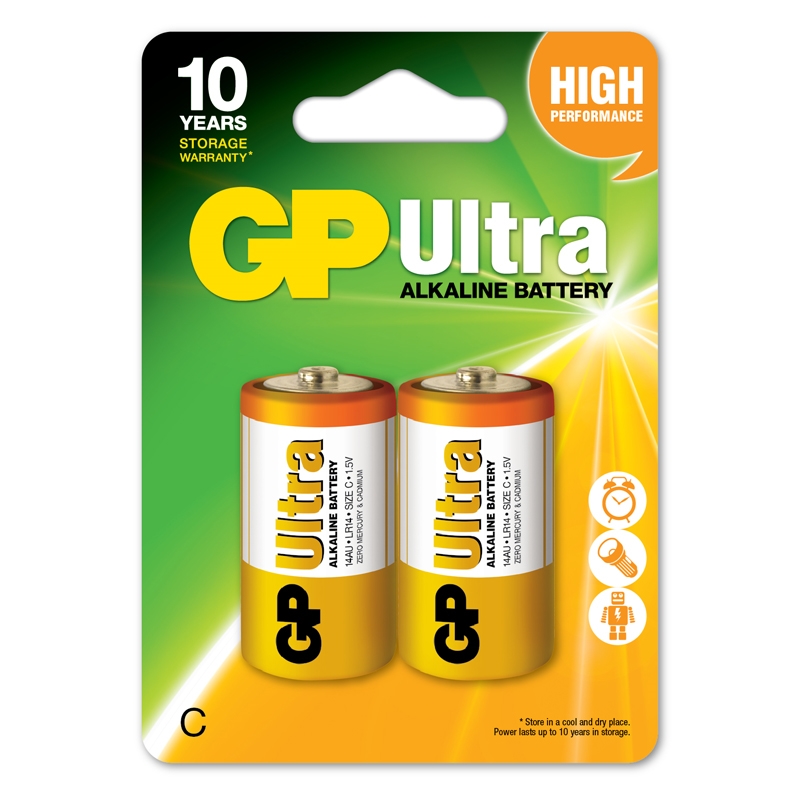 gp ultra c GP Ultra Μπαταρίες Αλκαλικές C LR14