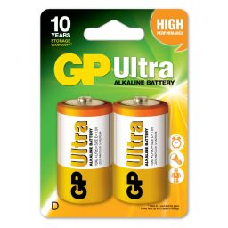 GP Ultra Μπαταρίες Αλκαλικές D LR20 GP Ultra Μπαταρίες Αλκαλικές D LR20