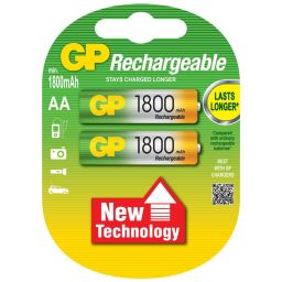 GP Μπαταρίες Επαναφορτιζόμενες AA 1800mAh NiMH GP Μπαταρίες Επαναφορτιζόμενες AA 1800mAh NiMH