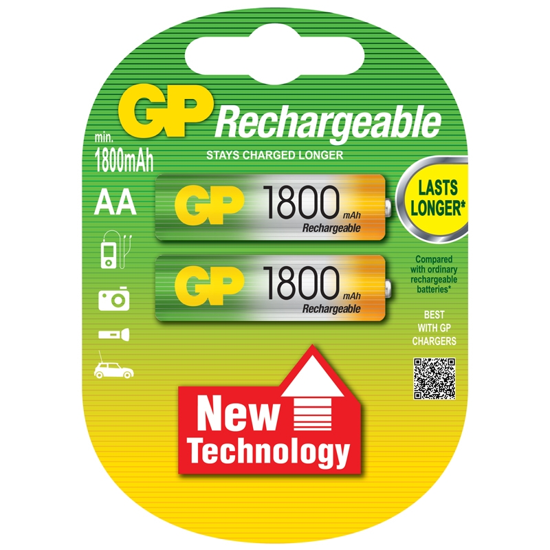 gp ultra1800 GP Μπαταρίες Επαναφορτιζόμενες AA 1800mAh NiMH