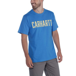 CARHARTT 104267 Block Logo T-shirt Μπλούζα Μπλε