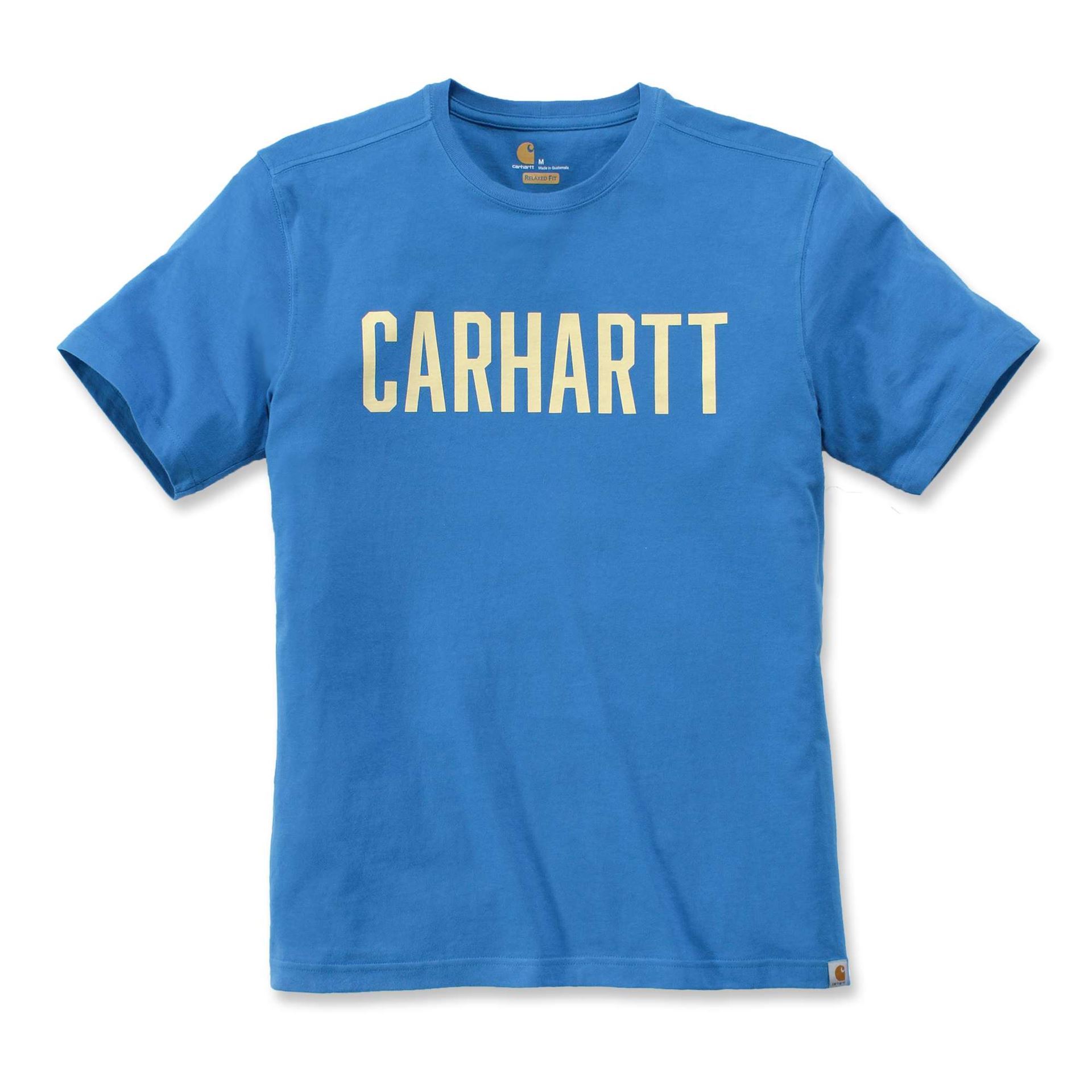 0012658_-carhartt-104267-block-logo-t-shirt-bolt-blue CARHARTT 104267 Block Logo T-shirt Μπλούζα Μπλε