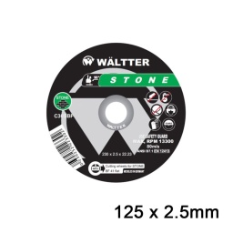 WÄLTTER Δίσκος Κοπής Δομικών Υλικών WALTTER 125x2.5mm