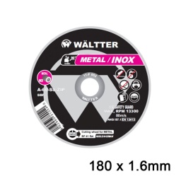WÄLTTER Δίσκοι Κοπής Σιδήρου / INOX WALTTER 180x1.6mm