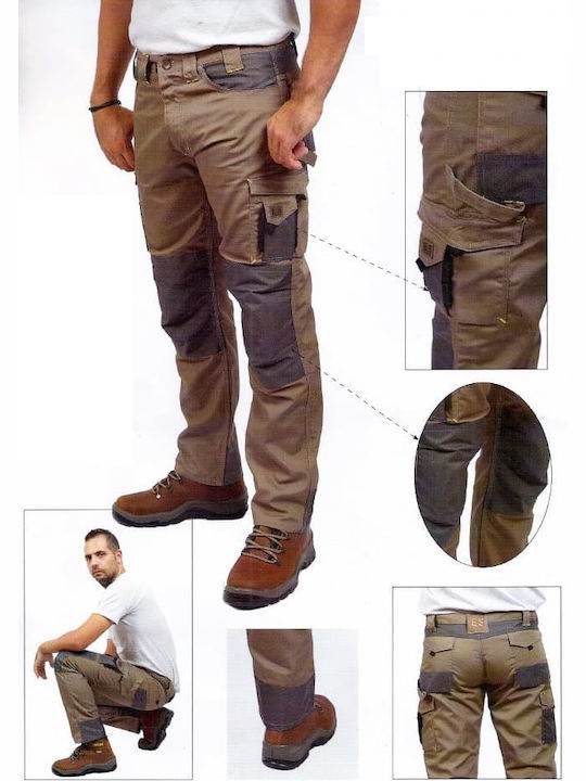 522204 ERGO SAFETY Dakota Παντελόνι Εργασίας Ενισχυμένο Μπεζ
