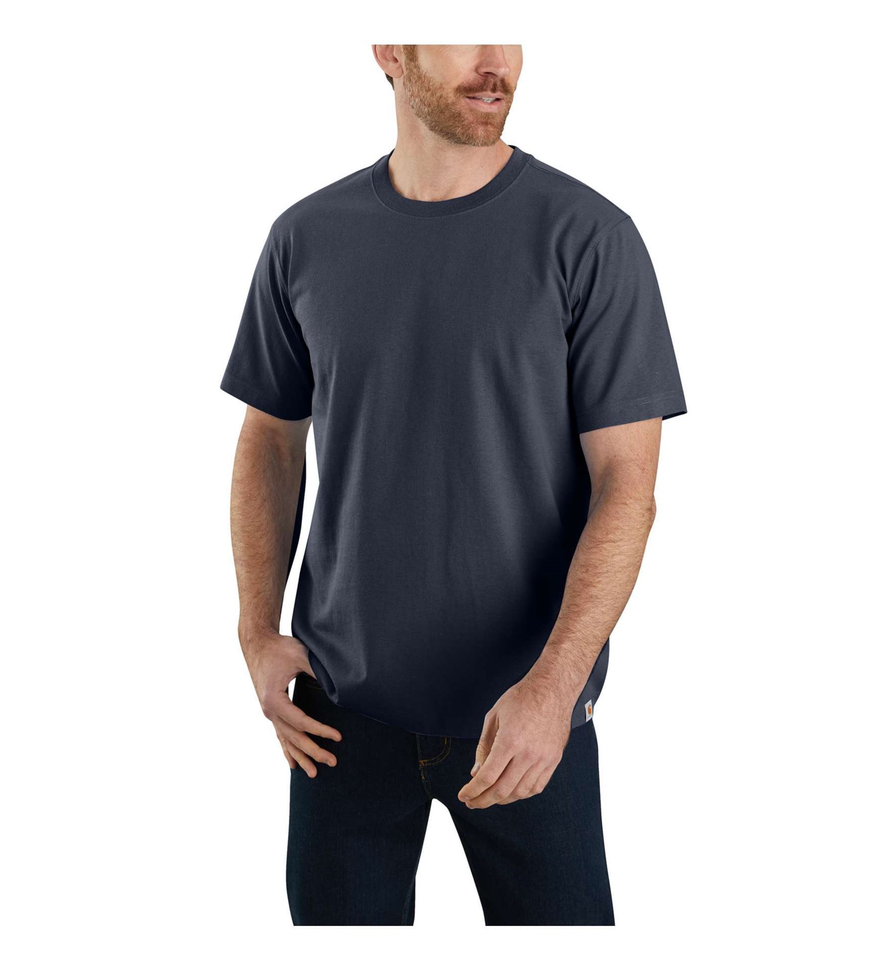 104264- CARHARTT 104264 Heavyweight T-shirt Μπλουζάκι Μπλε