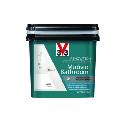 V33 Χρώμα Ανακαίνισης Μπάνιου Λευκό Σατινέ 750ml