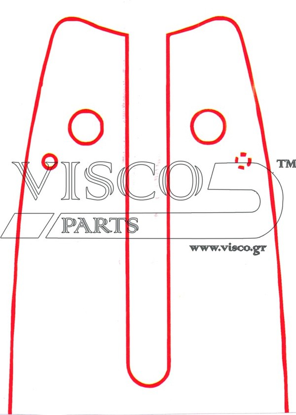 205216 VISCO Λάμα Με Γρανάζι 40 cm 3/8″LP-050-1.3- 55 Οδηγοί