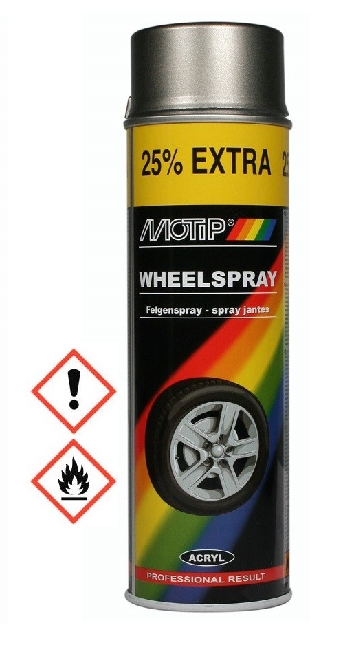 4010021 MOTIP 04010 Σπρέι Ζαντών Σκούρο Ασημί 500ml
