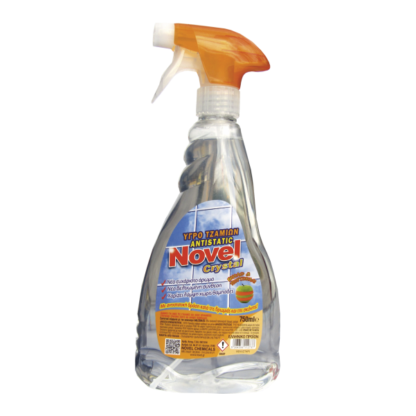 44-521 NOVEL Crystal Antistatic Καθαριστικό Τζαμιών 750ml