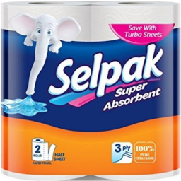 SELPAK Super Absorbent Χαρτί Κουζίνας 2x150gr SELPAK Super Absorbent Χαρτί Κουζίνας 2x150gr