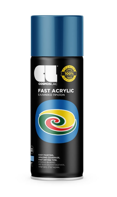 0145010 COSMOS LAC Fast Acrylic RAL 5010 Σπρέι Gentian Blue 400ml