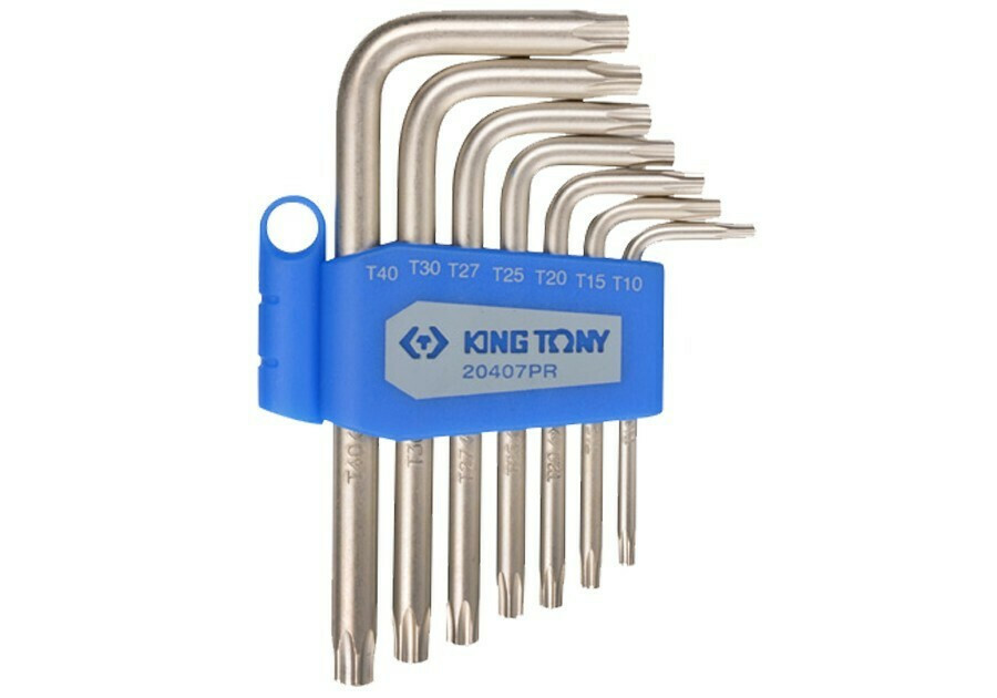 20407pr KING TONY Σετ 7 Κλειδία Torx τύπου "L"