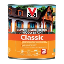 V33 Classic Woodstain Βερνίκι Εμποτισμού Διαλύτου 750ml V33 Classic Woodstain Βερνίκι Εμποτισμού Διαλύτου 750ml