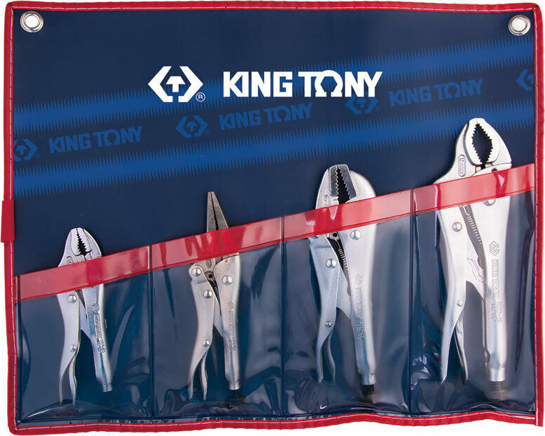 42504PR KING TONY 42504PR Σετ 4 Γκριπ σε Υφασμάτινη Θήκη