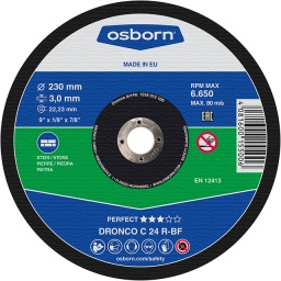 OSBORN (DRONCO) C 24 R-BF Δίσκος Κοπής Πέτρας 115x3mm