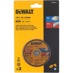 DEWALT Σετ 3 Δίσκοι Κοπής Inox 76x1.6mm