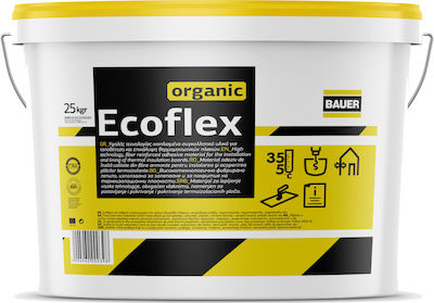 BAUER Ecoflex Organic Ινοπλισμένος Ακρυλικός Σοβάς Λευκός 25kg