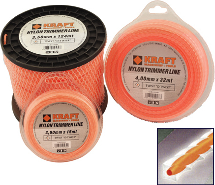 69344 KRAFT D-Twist Μεσινέζα Τετράγωνη 3mm x 72m