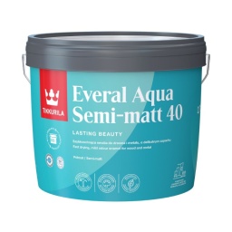 TIKKURILA Everal Aqua 40 Semi-Matt Ριπολίνη Νερού Βάση A 2.7L TIKKURILA Everal Aqua 40 Semi-Matt Ριπολίνη Νερού Βάση A 2.7L