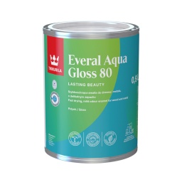 TIKKURILA Everal Aqua 80 Gloss Ριπολίνη Νερού Βάση A 900ml TIKKURILA Everal Aqua 80 Gloss Ριπολίνη Νερού Βάση A 900ml