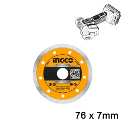 INGCO Διαμαντόδισκος Δομικών Γενικής Χρήσης 76mm x 7mm