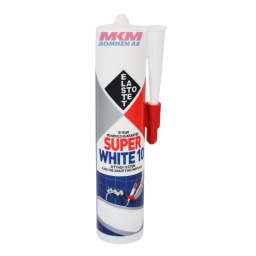 Elastotet Super White 10 Αντιμουχλική Σιλικόνη Λευκή 280ml