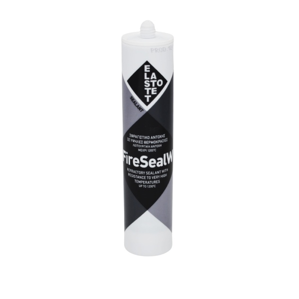 Elastotet Fireseal W Σφραγιστικό Υψηλής Θερμοκρασίας Μαύρο 280ml