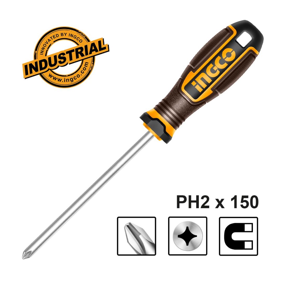 INGCO Κατσαβίδι Σταυρού PH2x150mm INGCO Κατσαβίδι Σταυρού PH2x150mm