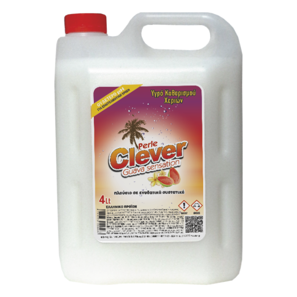 44 528 clever kremosapouno 4lt mkm domisi CLEVER Κρεμοσάπουνο Guava Sensations 4lt