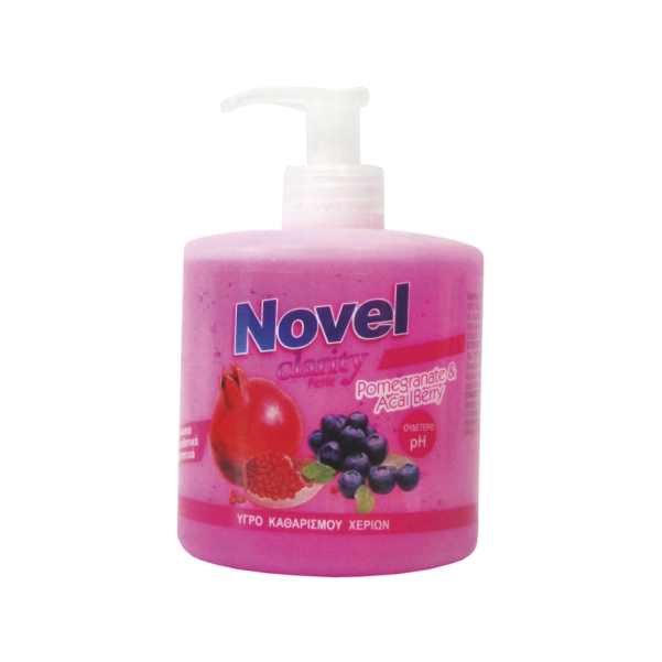 44 543 novel clarity kremosapouno 500ml mkm domisi NOVEL Clarity Ρόδι & Acai Berry Υγρό Κρεμοσάπουνο 500ml