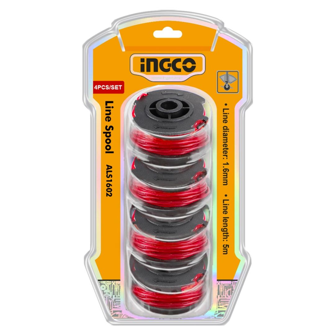 INGCO Μεσινέζα Καρούλι Σετ 4 τεμ. 1.6mm x 5m INGCO Μεσινέζα Καρούλι Σετ 4 τεμ. 1.6mm x 5m