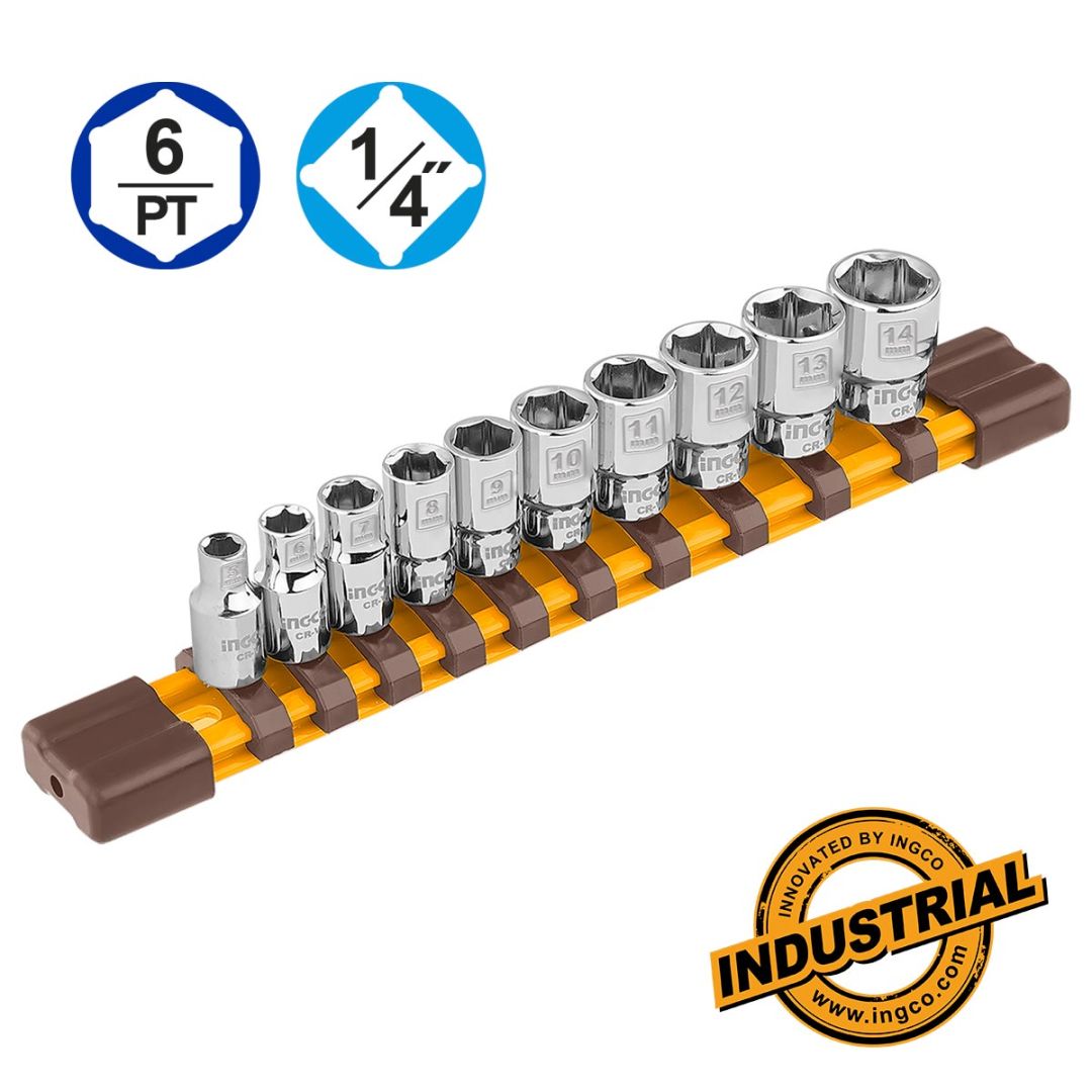 INGCO Καρυδάκια 1/4" Σετ 10 τεμ. INGCO Καρυδάκια 1/4" Σετ 10 τεμ.