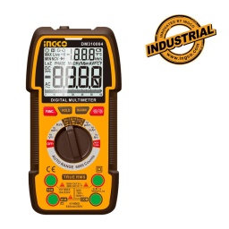 INGCO Ψηφιακό Πολύμετρο 1000V True RMS με Μέτρηση AC/DC/ Αντίστασης/ Χωρητικότητας/ Συχνότητας/ Kύκλος λειτουργίας/ Θερμοκρασίας/ NCV INGCO Ψηφιακό Πολύμετρο 1000V True RMS με Μέτρηση AC/DC/ Αντίστασης/ Χωρητικότητας/ Συχνότητας/ Kύκλος λειτουργίας/ Θερμοκρασίας/ NCV