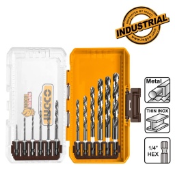 INGCO Τρυπάνια Μετάλλου HSS 1/4" Hex Σετ 12 τεμ. INGCO Τρυπάνια Μετάλλου HSS 1/4" Hex Σετ 12 τεμ.