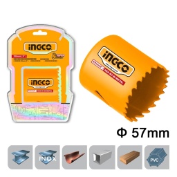 INGCO Ποτηροτρύπανο Bi-Metal 57mm INGCO Ποτηροτρύπανο Bi-Metal 57mm